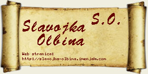 Slavojka Olbina vizit kartica